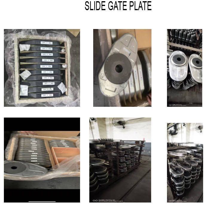 burned slide gate plate