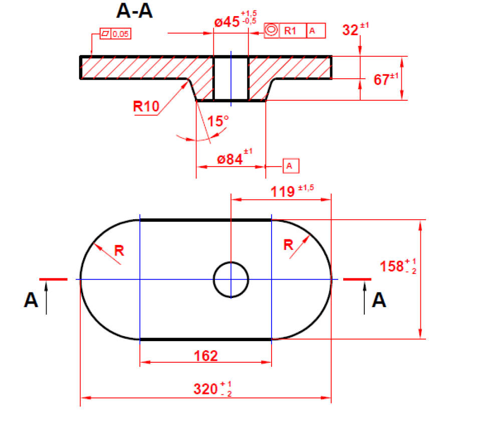 2BK slide gate plate