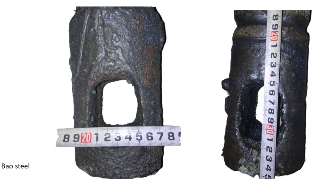 Enlargement of internal and side holes of sub entry nozzle