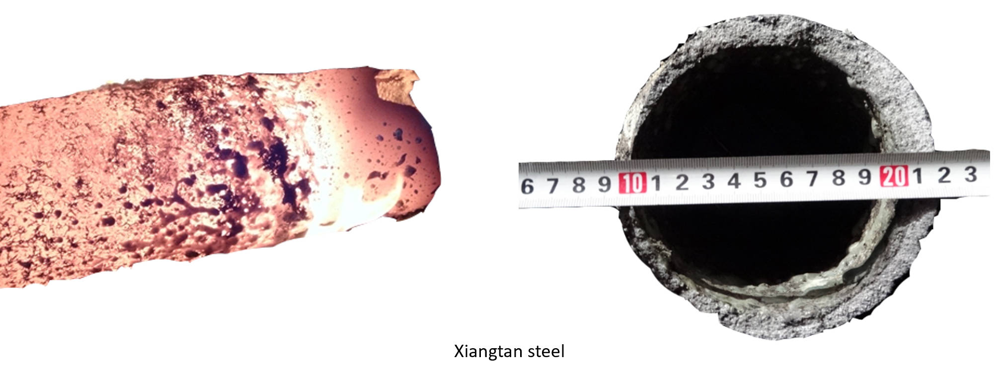 Internal hole enlargement of ladle shroud