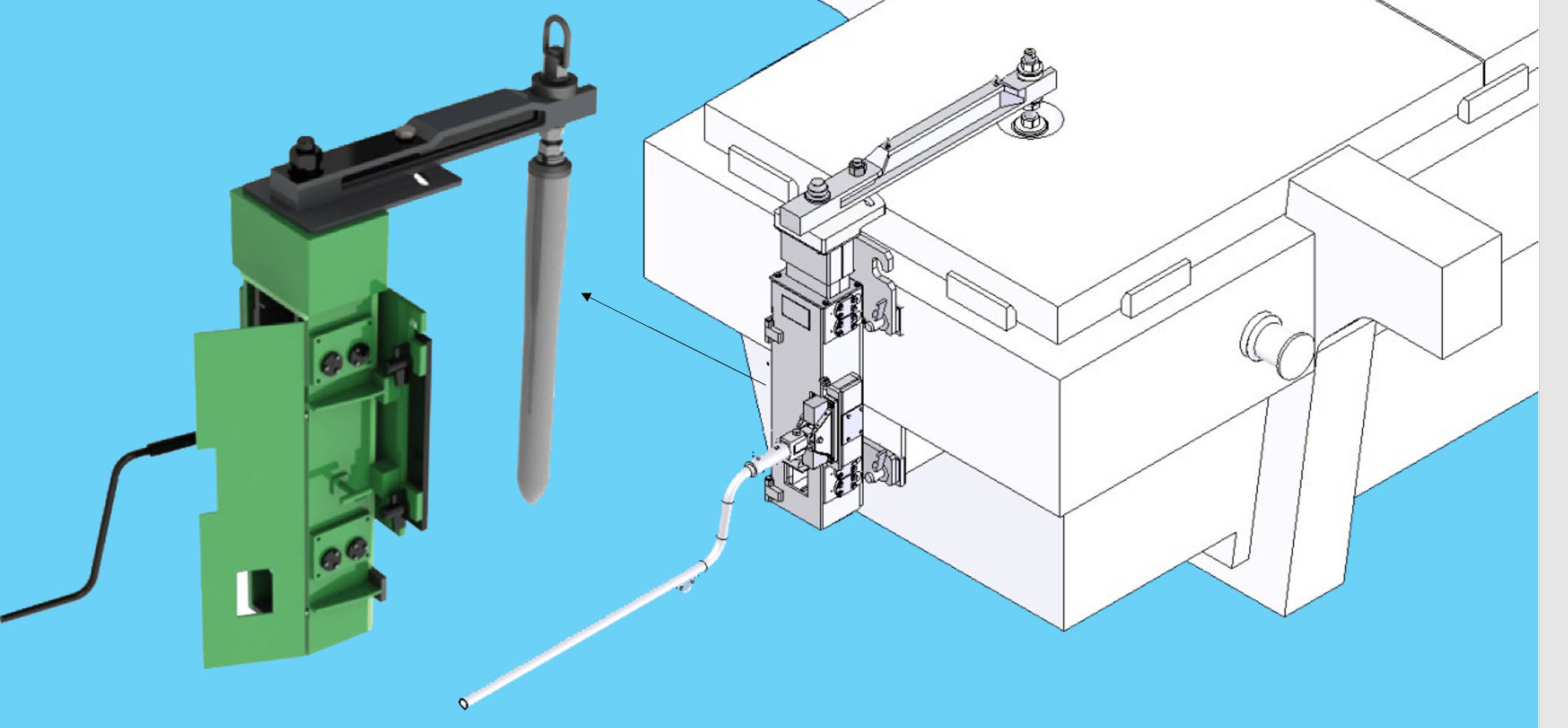 tundish stopper manipulator