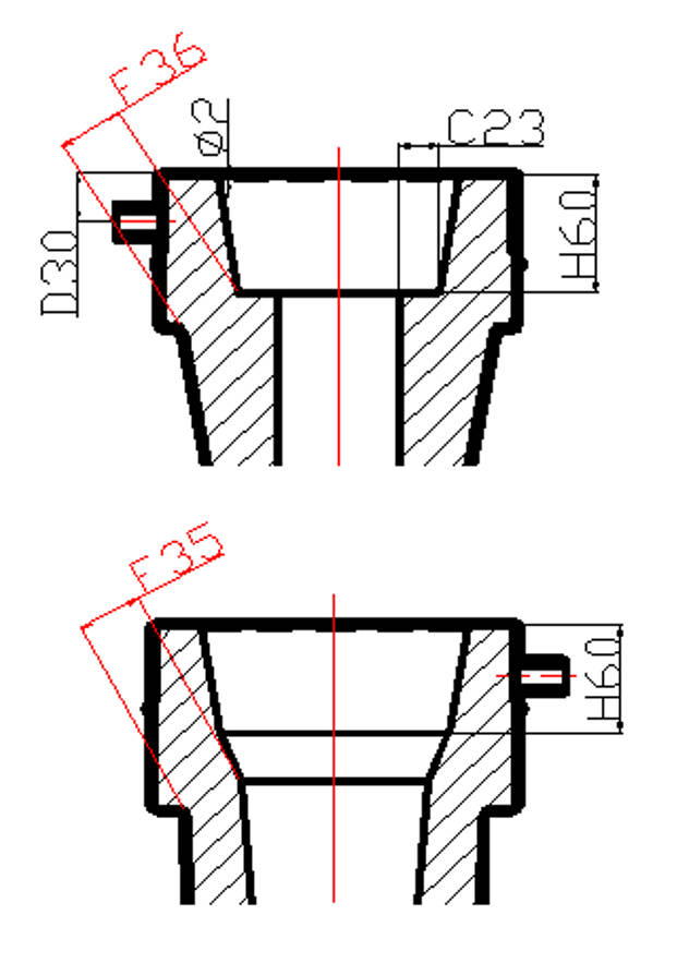 the bowl part of ladle shroud